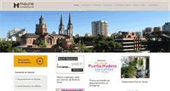 Desktop Screenshot of maureinmobiliaria.com